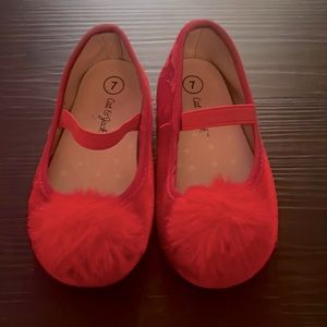 Cat & Jack Pom Pom ballet flats